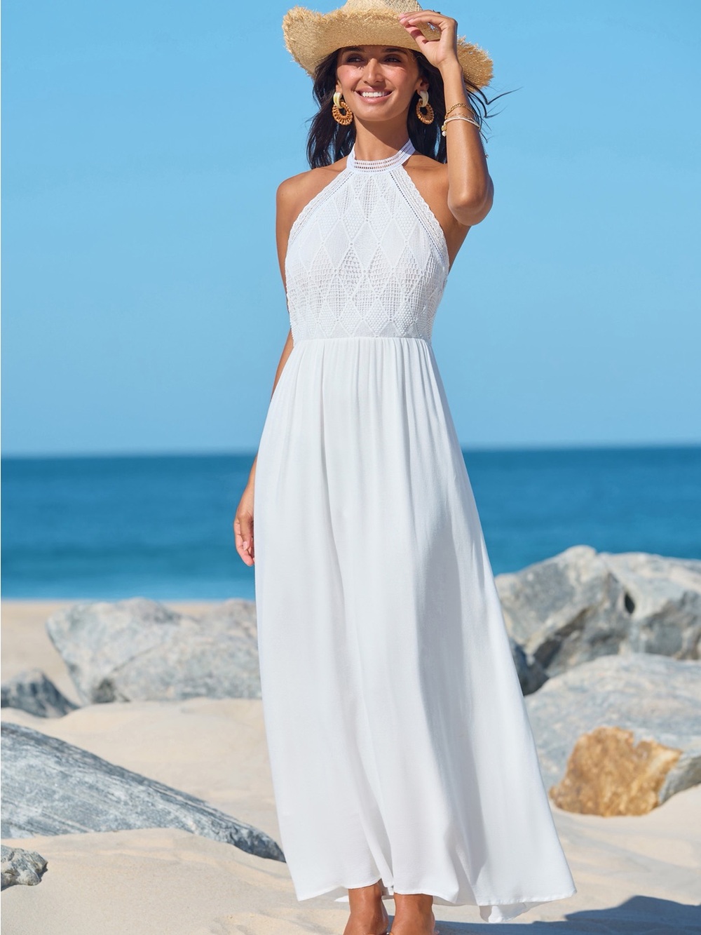 Cupshe Everlasting Charm White Maxi Dress - Picture 4 of 8